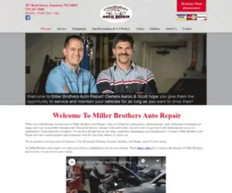 Millerbrothersautorepair.com(Auto Repair Somerset WI) Screenshot