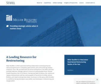 Millerbuckfire.com(Miller Buckfire) Screenshot