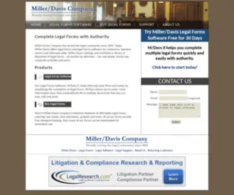 Millerdavis.com(Miller/Davis Company) Screenshot