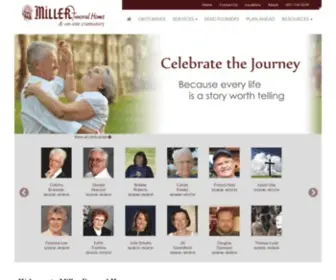 Millerfh.com(Miller Funeral Home in Sioux Falls) Screenshot