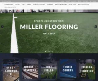 Millerflooring.com(Miller Flooring Sports Construction) Screenshot
