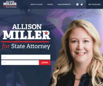 Millerforstateattorney.com(Allison Miller) Screenshot