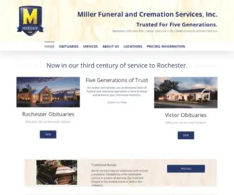 Millerfuneralhomes.com(Miller Funeral and Cremation Services) Screenshot