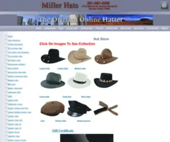 Millerhats.com(Mens Hats) Screenshot