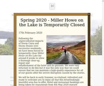 Millerhowe.com(Miller Howe on The Lake) Screenshot