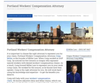 Millerlaworegon.com(Portland Workers' Compensation Attorney) Screenshot