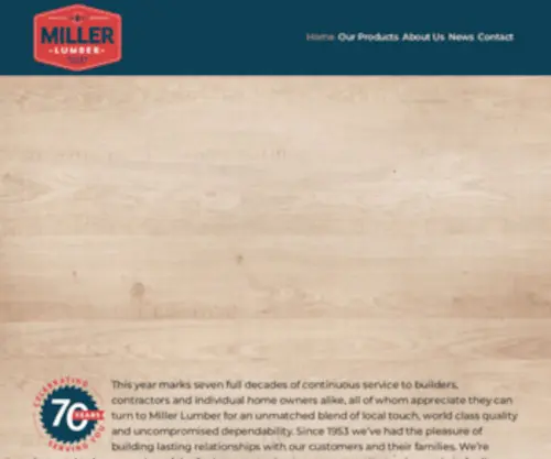 Millerlumbersales.com(Millerlumbersales) Screenshot