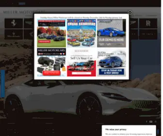 Millermotorcars.com Screenshot