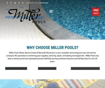 Millerpools.com(Swimming Pool Care and Maintenance in Pasadena) Screenshot