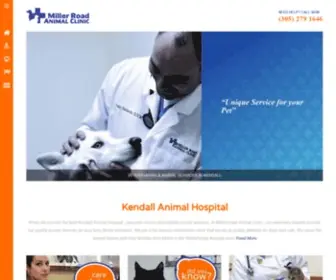 Millerroadanimalclinic.com(Veterinarian & Animal Services in Kendall) Screenshot