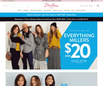 Millers.com.au(Millers Online) Screenshot