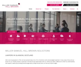 Millersamuel.co.uk(Miller Samuel Hill Brown Solicitors) Screenshot