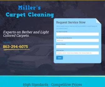 Millerscarpetcleaningwinterhaven.com(Miller's Carpet Care) Screenshot