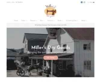 Millersdrygoods.com(Miller's Dry Goods) Screenshot