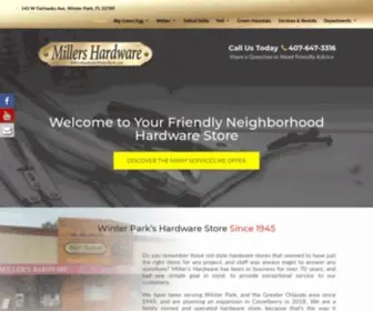 Millershardwarewinterpark.com(Millers Hardware) Screenshot