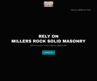 Millersmasonry.com(Millers Rock Solid Masonry) Screenshot