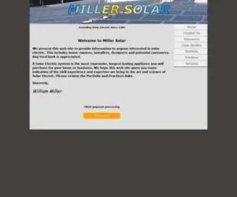 Millersolar.com(Miller Solar Home) Screenshot