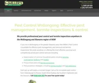 Millerspestcontrol.com.au(Pest Control Wollongong) Screenshot