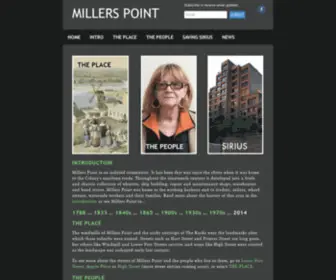 Millerspointcommunity.com.au(Fighting for heritage listing) Screenshot