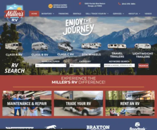 Millersrv.com(Miller's RV Center) Screenshot