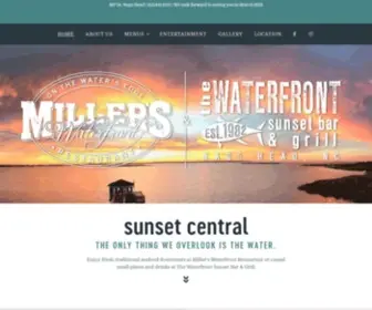 Millerswaterfront.com(Miller's Waterfront Restaurant & Sunset Bar and Grill) Screenshot