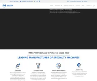 Millertd.com(Miller Tool &amp; Die) Screenshot
