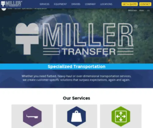 Millertransfer.com(Miller Transfer) Screenshot