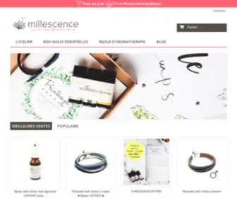 Millescence.com(Bijoux et box beauté & bien) Screenshot