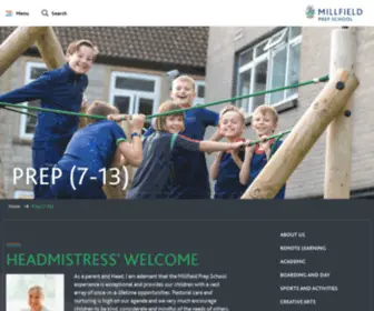 Millfieldprep.com(PrepAt Millfield Prep School in Glastonbury) Screenshot