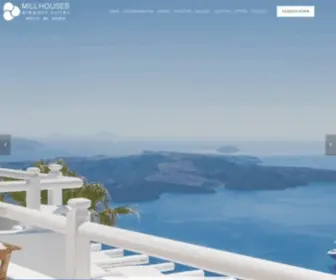 Millhouses.gr(Santorini luxury hotels) Screenshot