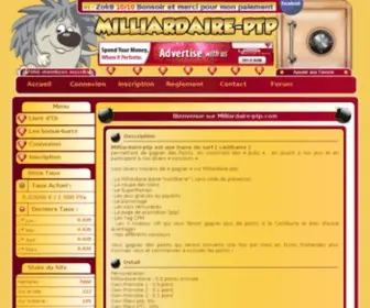 Milliardaire-PTP.com Screenshot