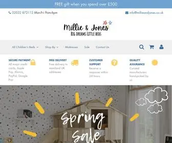 Millieandjones.co.uk(Millie & Jones) Screenshot