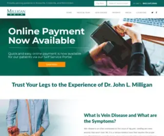 Milliganvein.com(Milligan Vein) Screenshot