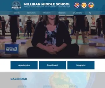 Millikanmiddleschool.org(Millikan Middle School Affiliated Charter) Screenshot