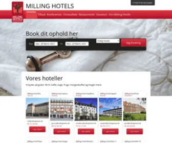 Millinghotels.dk(Hoteller med sjæl) Screenshot