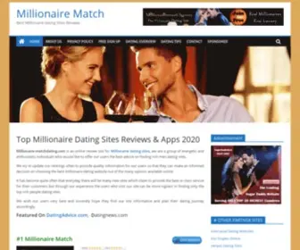 Millionaire-Matchdating.com(Top Millionaire Dating Sites 2021) Screenshot