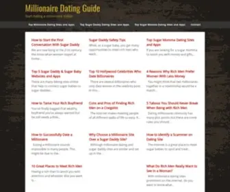 Millionairedating.guide(Start dating a millionaire today) Screenshot