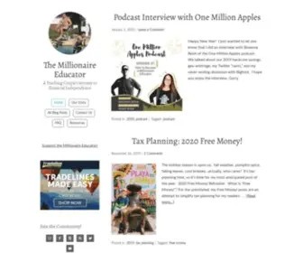 Millionaireeducator.com(A Teaching Couple's Journey to Financial Independence) Screenshot
