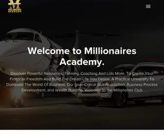Millionaireschool.org(Millionaires Academy) Screenshot