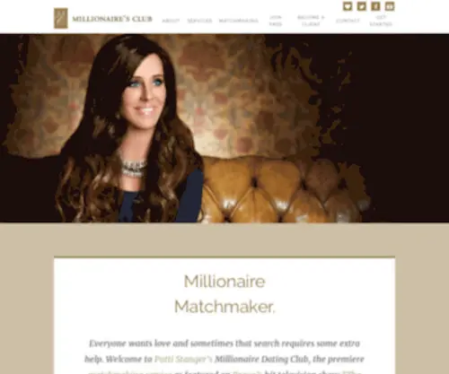 Millionairesclub123.com(Millionaires Club by Patti Stanger) Screenshot