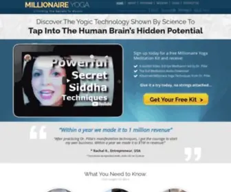 Millionaireyoga.com(The Millionaire Yoga) Screenshot