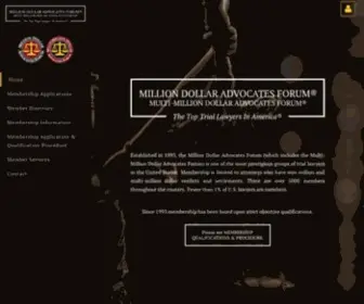 Milliondollaradvocates.com(Million Dollar Advocates Forum) Screenshot