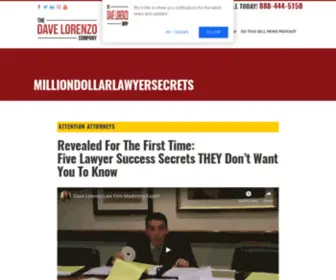 Milliondollarlawyersecrets.com(Lawyer Marketing Secrets) Screenshot