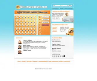 Millionenrente.com(Das kostenlose Millionen) Screenshot