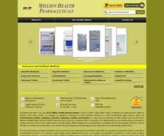 Millionhealthpharmaceuticals.com(Million Health Pharmaceuticals) Screenshot