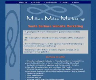 Millionmilesmarketing.com(Web Marketing in Santa Barbara) Screenshot