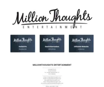 Millionthoughts.com(Million Thoughts Entertainment) Screenshot