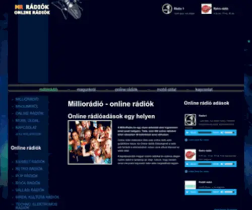 Millioradio.hu(Online rádiók) Screenshot