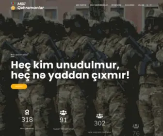 Milliqahramanlar.az(Qəhrəmanlar) Screenshot