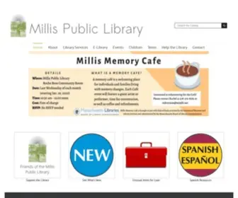 Millislibrary.org(Millis Public Library) Screenshot